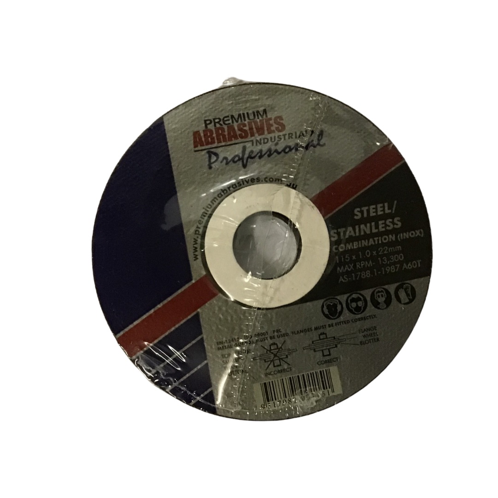 GRINDING WHEEL, METAL, DEPRESS 115 x 6.0mm, 22mm BORE