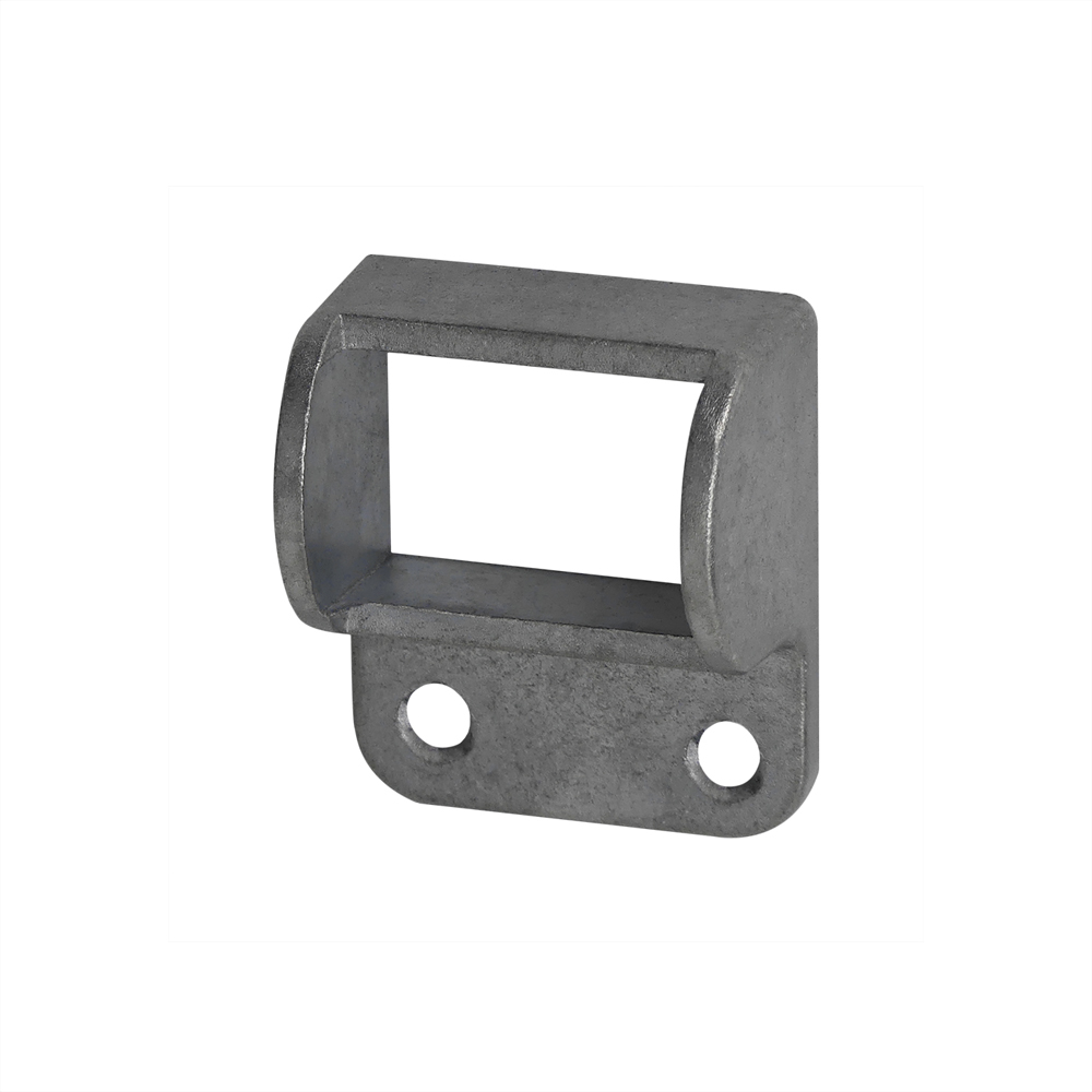 Pool Panel Bracket - 38x25mm Raked | Mill Finish