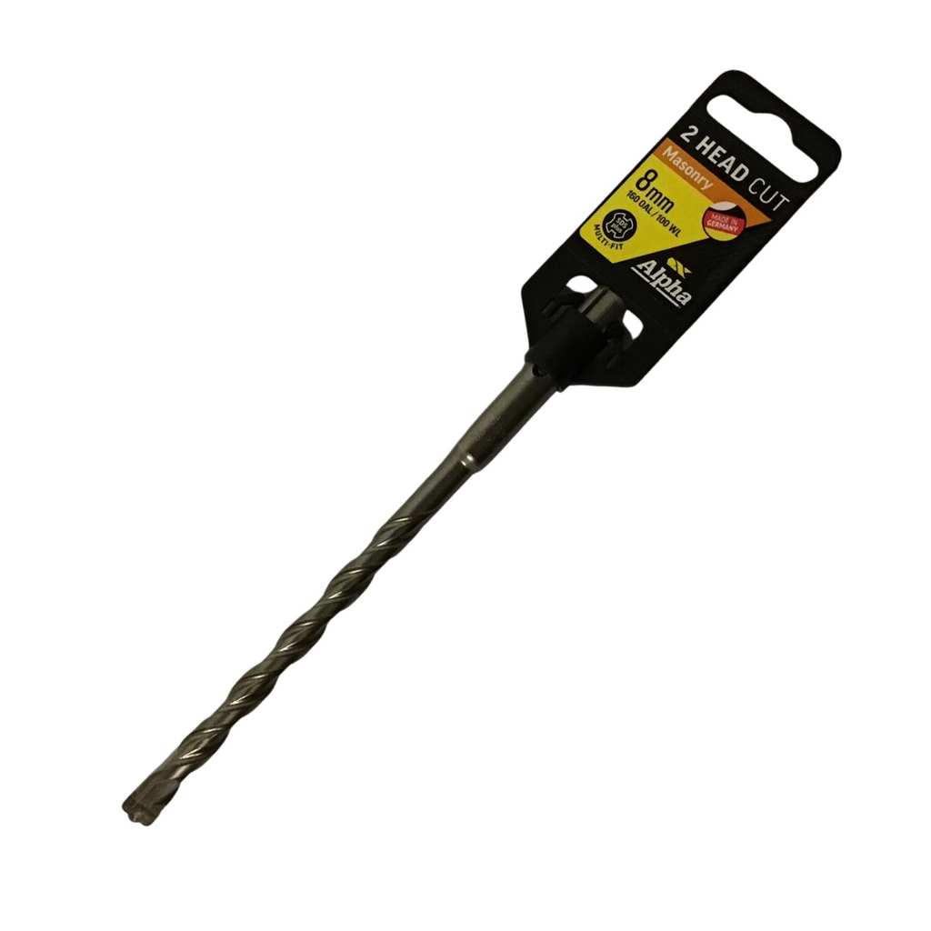 DRILL BIT - ALPHA - SDS PLUS MULTI-FIT DRILL BIT (2CUT) 8.0X160