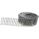 2.5mm x 45mm Hot Dip Galvanised Ring Shank Flat Head 15 Degree Wire Collated Coil Nails EACH