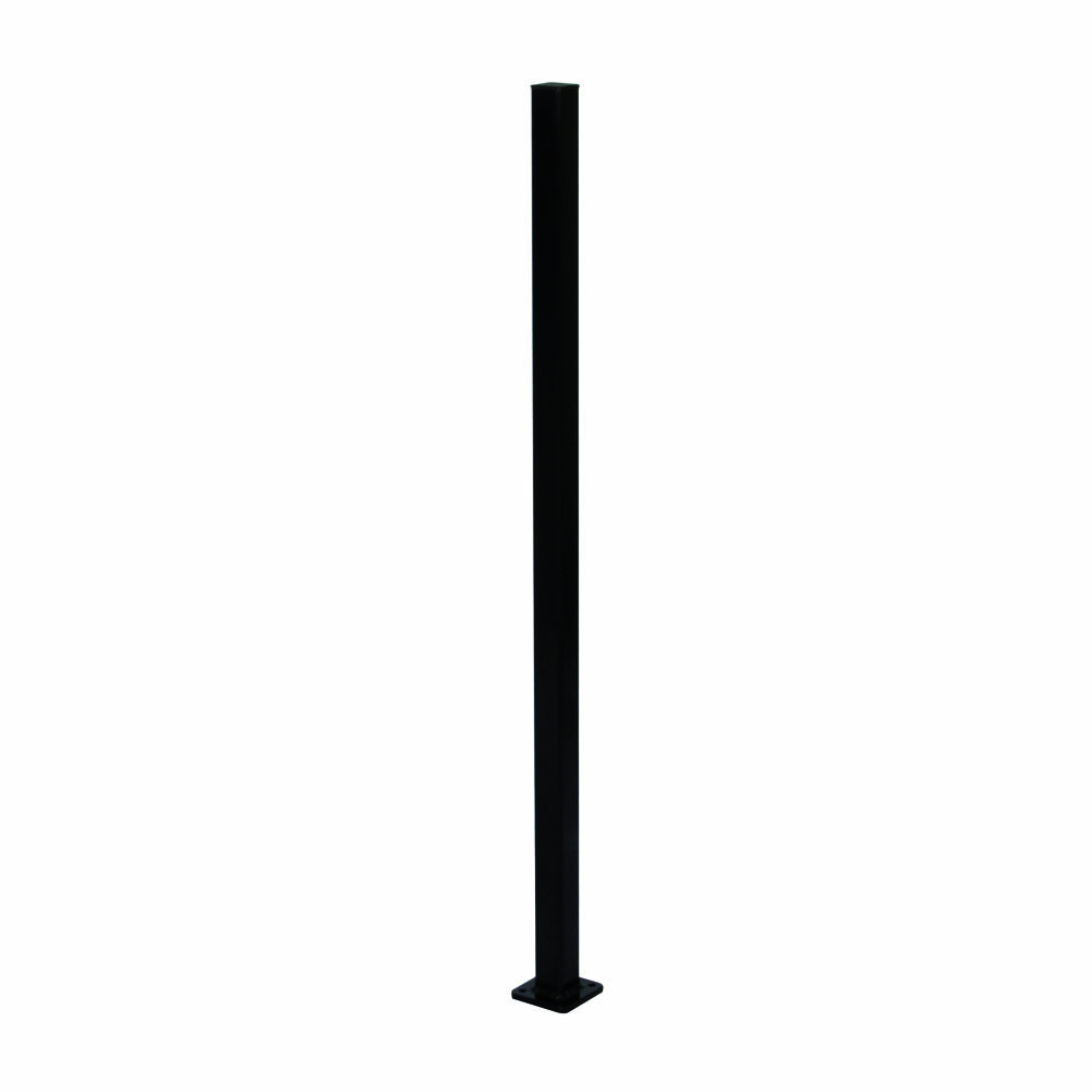 Aluminium Fence Post with Base Plate 50sq x 1300mm