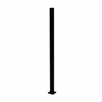 Aluminium Fence Latch Post with Base Plate 50sq x 1600mm