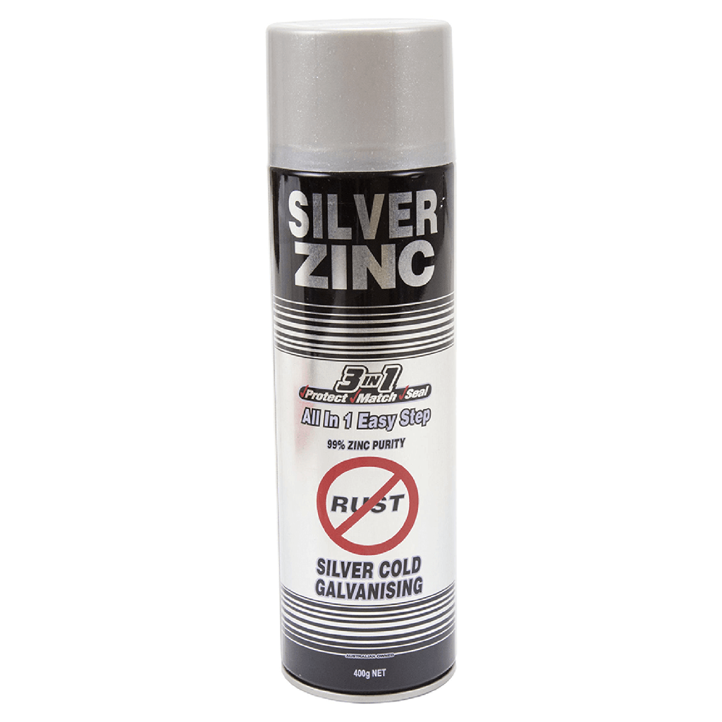 Silver Zinc Cold Galvanising Spray Can