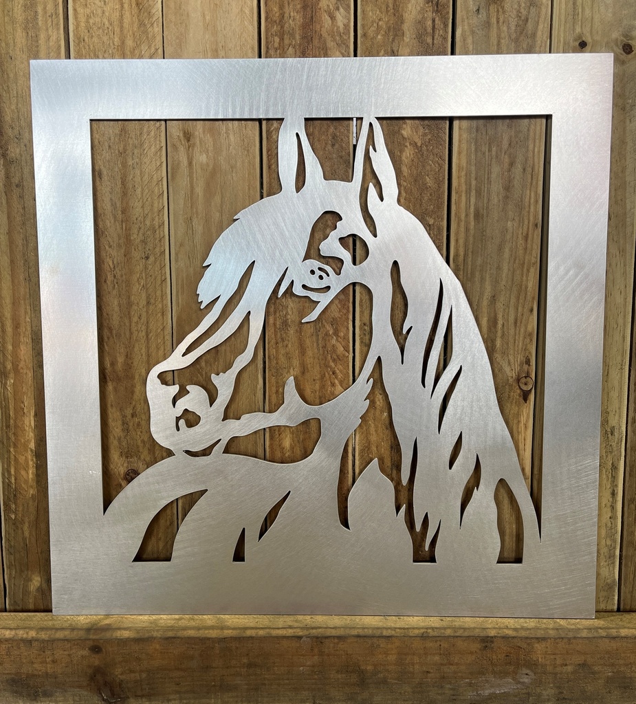 Horse Panel 600 X 600mm Laser cut