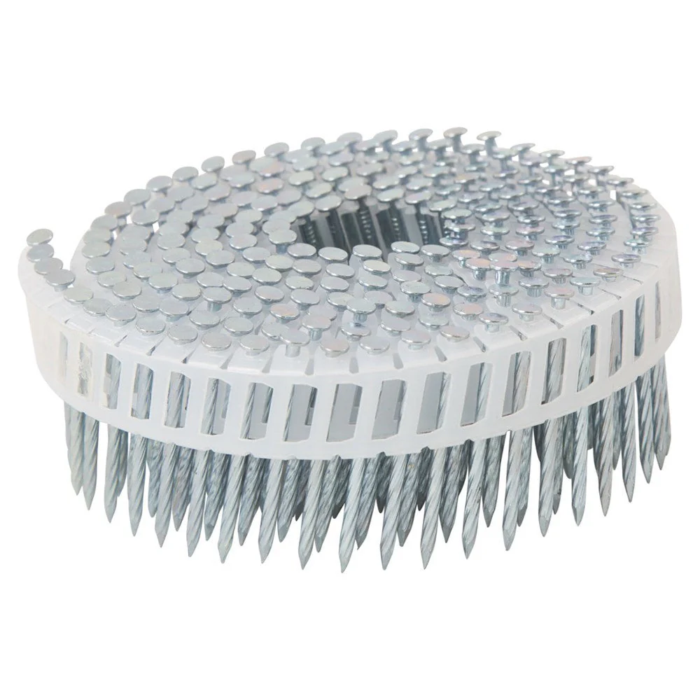 2.5mm x 32mm Coil Nails Plastic Sheet 15-degree Screw Shank EACH
