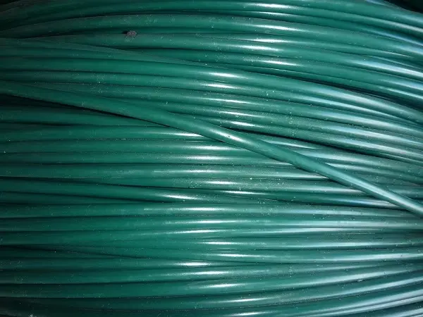 Plain Wire 3.15mm PVC Green - CLEARANCE
