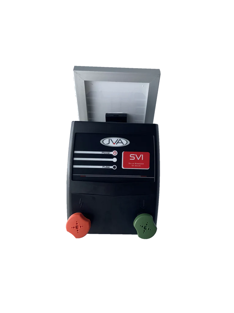 JVA SV1 Electric Fence Solar Energiser - 0.15 Joule stored, 1 km