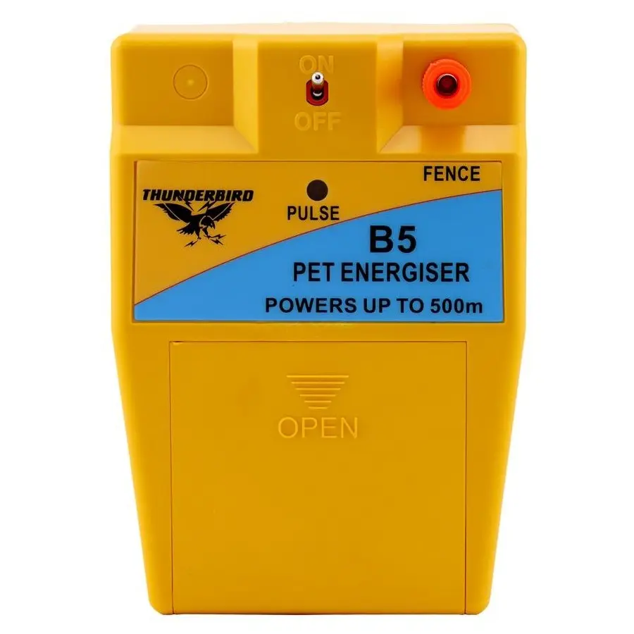 Thunderbird 500m Pet Electric Fence Energiser - B-5