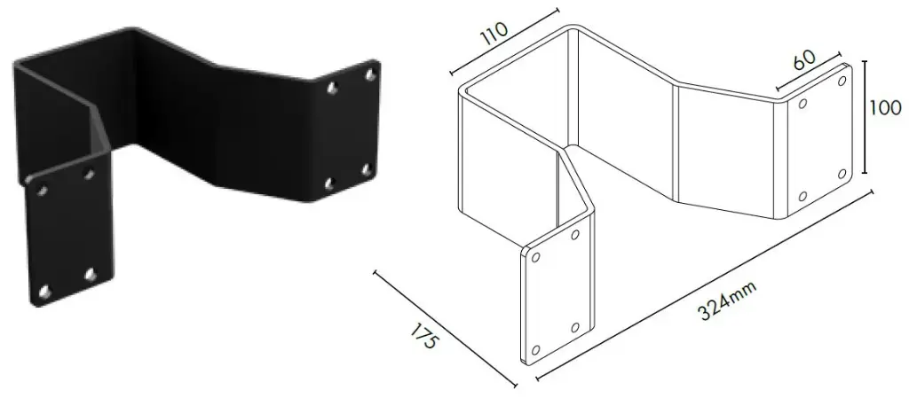 Zeus Steel Sliding Gate Catch