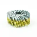 2.5mm x 57mm Hot M.Galv Ring Shank Flat Head 15 Degree Wire Collated Coil Nails EACH