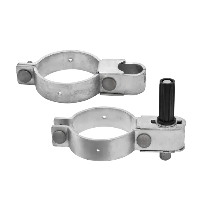 100NB x 25NB Round Post Hinge Set Rotech Rural
