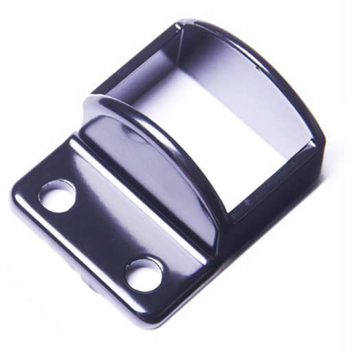 [FB38HB] Pool Panel Bracket - 38x25mm | Black
