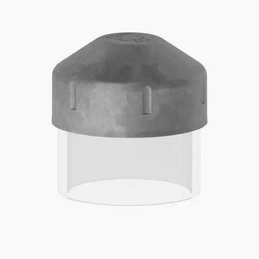 [K100] Round Post cap 100nb PreGal