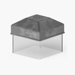 [K100MSGB] Square Post Cap 100 SHS PreGal