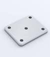 [4303] Post Base Plate 135mm x 100mm x 8mm Aluminium