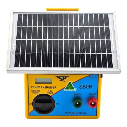 [S-50B] 5km Solar Electric Fence Energiser S-50B