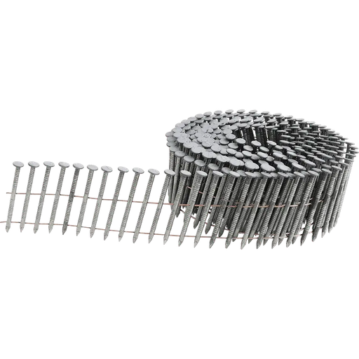 [CN2545RHDG EACH] 2.5mm x 45mm Hot Dip Galvanised Ring Shank Flat Head 15 Degree Wire Collated Coil Nails EACH