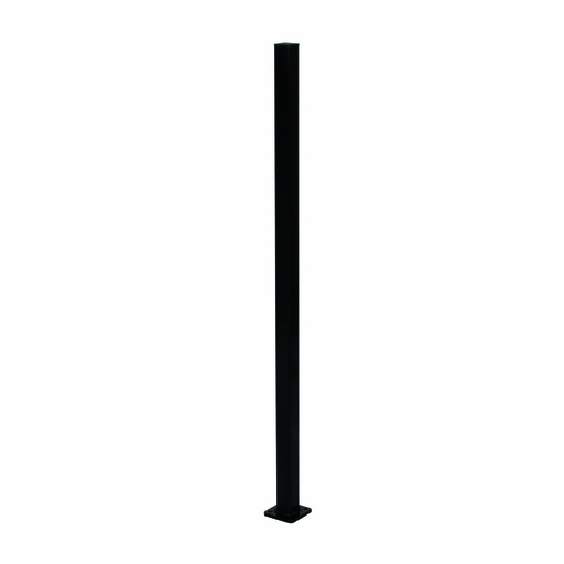 Aluminium Fence Post with Base Plate 50sq x 1300mm
