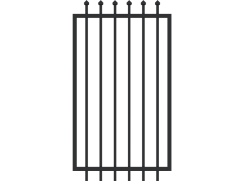 [ZF-PG-0975-2100] Zeus Steel Gate  |  2100 x 975mm Wide