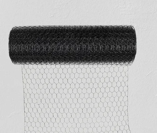 Hex Chicken Netting Black 900 x 50 x 1mm x 50m