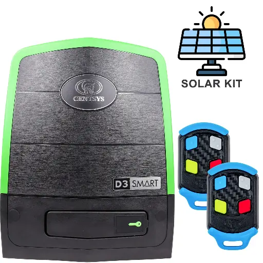 D3 Smart Solar Kit 60W Sliding Gate Motor