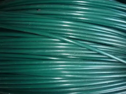 Plain Wire 3.15mm PVC Green - CLEARANCE