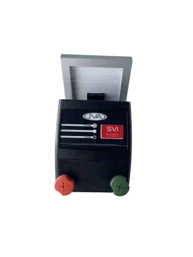 [SV1] JVA SV1 Electric Fence Solar Energiser - 0.15 Joule stored, 1 km