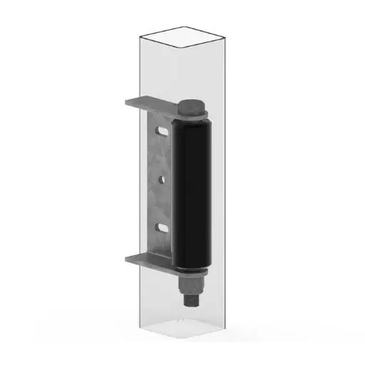 [NR1-41.150F] Square Post Side Roller Bracket HDG (each)